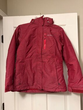 Columbia Omni-TechWomen's Deep Red Winter Jacket with Hood